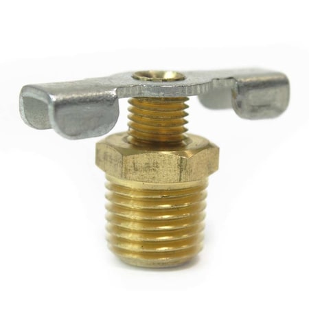 Interstate Pneumatics 1/4 Inch Male NPT - Wing Flange Type Drain Cock Valve VP41